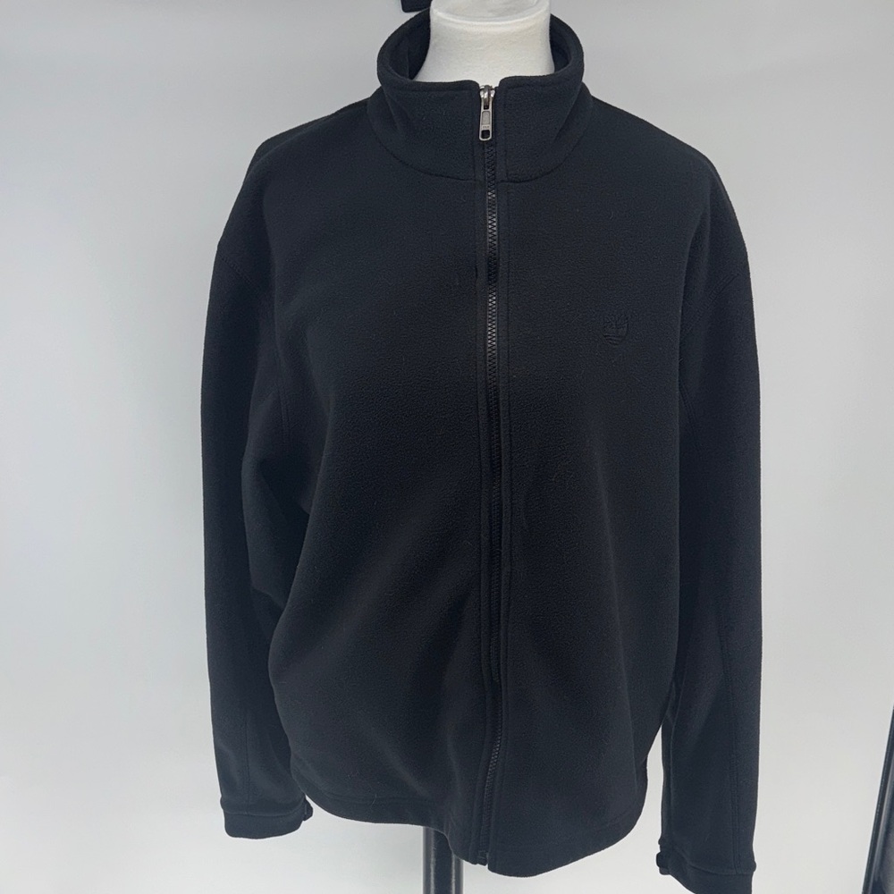 Timberland Black Fleece Full Zip Jacket Men's Medium